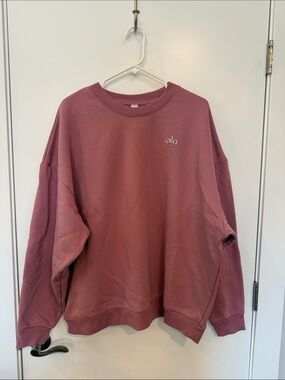 ALO Yoga Men's Dusty Rose Crewneck Sweatshirt